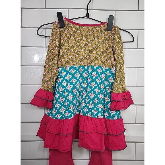 Flit & Flitter Girls Size 3T Pre-school Play Artsy Boho Petal Pink Outfit *Read - Picture 3 of 11